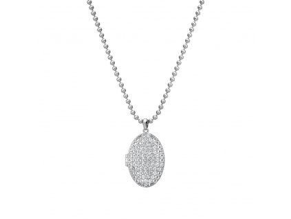 Stříbrný náhrdelník Hot Diamonds Memories Locket DP771