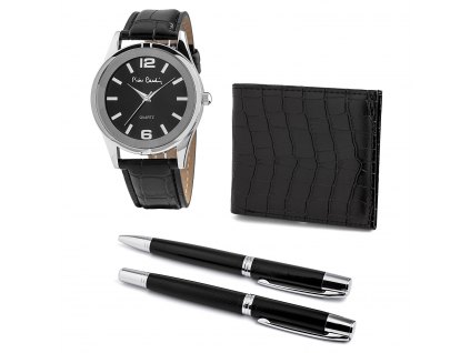Pierre Cardin PCX8222G27 dárkový set hodinky + peněženka + 2x pero