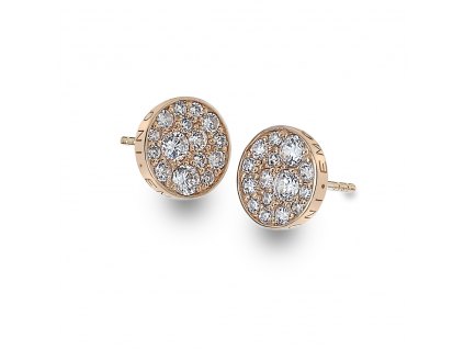 Stříbrné náušnice Hot Diamonds Emozioni Scintilla Rose Gold