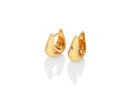 Stříbrné pozlacené náušnice Hot Diamonds x Jac Jossa Soul DE661