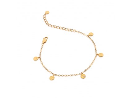 Stříbrný pozlacený náramek Hot Diamonds x Jac Jossa Soul DL639