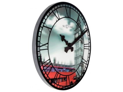 Designové nástěnné 3D hodiny 3136 Nextime Big Ben 39cm