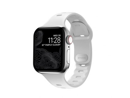 Nomad Sport Slim Strap S/M, white - Apple Watch 9/8/7 (41mm)/6/SE/5/4 (40mm)/3/2/1 (38mm)