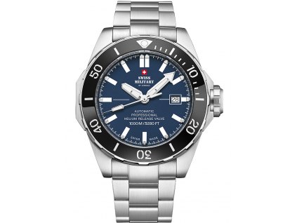 Pánské hodinky Swiss Military SMA34092.02 Automatic Diver Mens Watch 45mm 100ATM