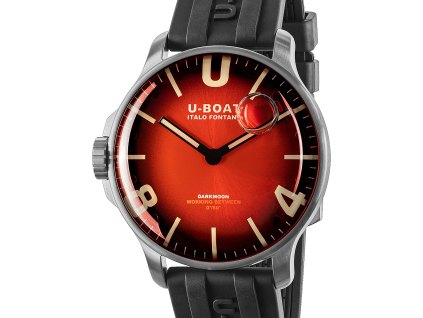 Pánské hodinky U-Boat 8701/B Darkmoon Red SS Soleil
