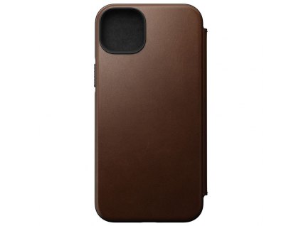 Nomad Leather MagSafe Folio, brown - iPhone 14 Plus