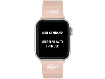 Řemínek Lacoste 2050031 pro Apple Watch 38/40mm růžový