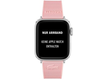 Řemínek Lacoste 2050007 pro Apple Watch 38/40mm růžový