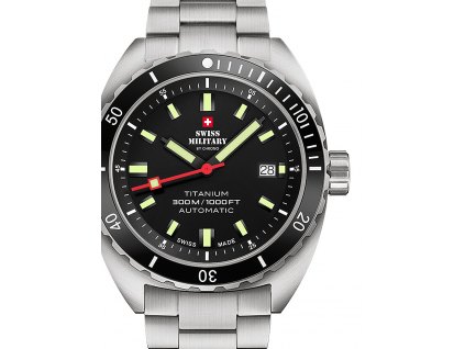 Pánské hodinky Swiss Military SMA34100.01 Diver Titanium