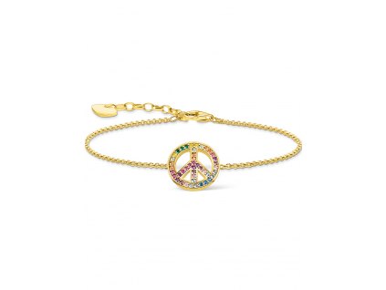 Thomas Sabo A2071-996-7 Peace Rainbow Bracelet Ladies