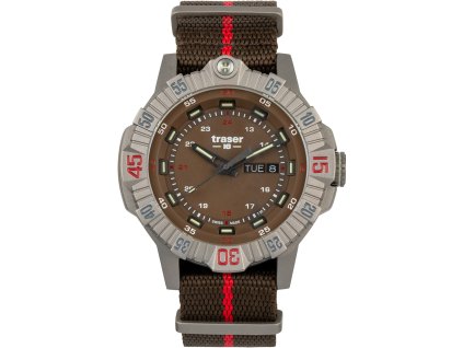 Pánské hodinky Traser H3 110669 Tactical Brown Titan Mens Watch 46mm 20ATM