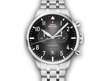 Pánské hodinky Swiss Military SM34098.01 Vintage Chronograph Mens Watch 43mm 10ATM