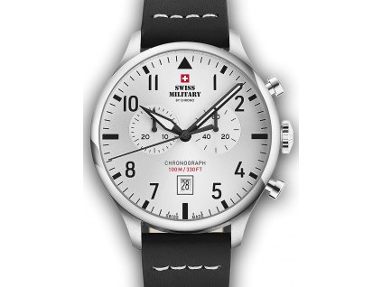 Pánské hodinky Swiss Military SM34098.06 Vintage Chronograph Mens Watch 43mm 10ATM