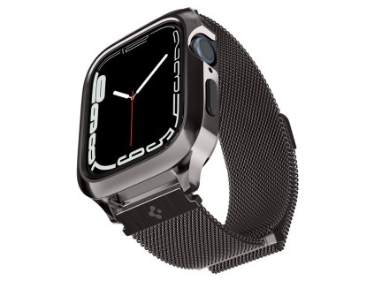 Spigen Metal Fit Pro, graphite - Apple Watch 9/8/7 45mm