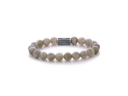 Rebel & Rose Bracelet Labradorite Shield 925 RR-8S005-S-L mens