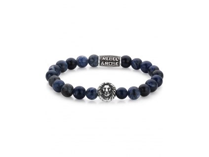 Rebel & Rose Bracelet Midnight Blue Lion RR-8L030-S-L mens