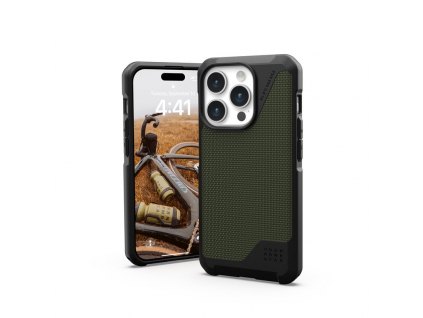 UAG Metropolis LT MagSafe, kevlar olive - iPhone 15 Pro