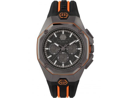 Pánské hodinky Philipp Plein PWTBA0523 Hyper $port Chronograph Mens Watch 45mm 5ATM