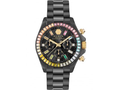 Dámské hodinky Philipp Plein PWSBA0623 Street Couture Chronograph Ladies Watch 38mm 5ATM