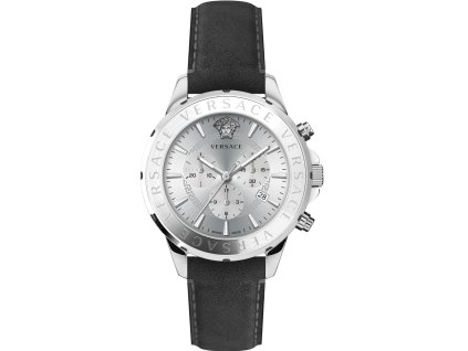 Pánské hodinky Versace VEV601223 Signature Chronograph Mens Watch 44mm 5ATM