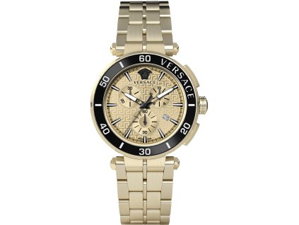 Pánské hodinky Versace VE3L00622 Greca Chronograph Mens Watch 45mm 5ATM