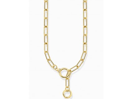 Thomas Sabo KE2192-414-14 Ladies link necklace with two ring clasps, adjustable