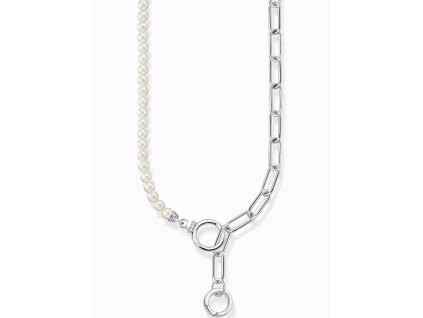 Thomas Sabo KE2193-167-14 Ladies necklace freshwater pearls & link chain, adjustable