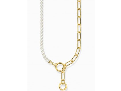 Thomas Sabo KE2193-445-14 Ladies necklace freshwater pearls & link chain, adjustable