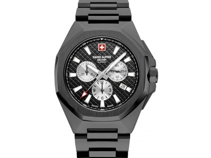 Pánské hodinky Swiss Alpine Military 7005.9177 Typhoon Chronograph Mens Watch 42mm 10ATM