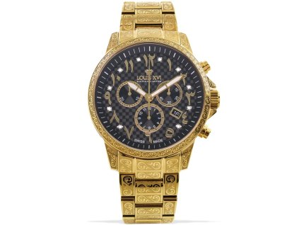 Pánské hodinky Louis XVI LXVI1094 Palais Royale Arabic Chronograph Mens Watch 43mm 10ATM