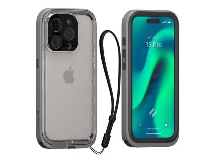 Catalyst Total Protection Case, titanium gray - iPhone 15 Pro