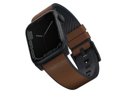 UNIQ Straden Strap Apple Watch 4/5/6/7/SE 44/45mm Leather Hybrid Strap brown