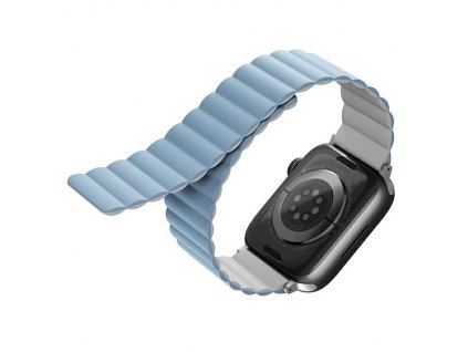 UNIQ Revix Apple Watch 4/5/6/7/SE/8/9/Ultra 44/45/49mm Reversible Magnetic white-blue