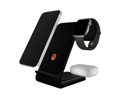 STM ChargeTree Swing 3in1 to Apple iPhone, AirPods & Watch (black)