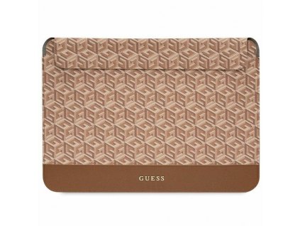 Guess Sleeve GUCS14HGCFSEW 14" brown GCube Stripes