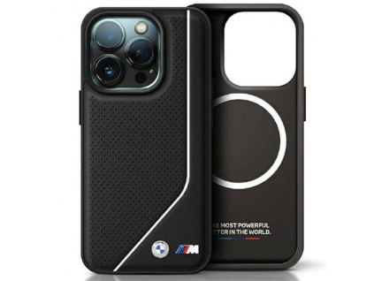 BMW BMHMP15L23PUCPK Apple iPhone 15 Pro hardcase Perforated Twisted Line MagSafe black