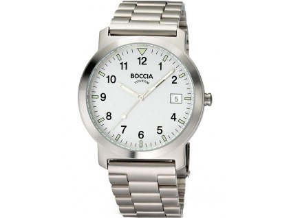 Pánské hodinky Boccia 3630-01 men`s watch titanium 37mm 5ATM