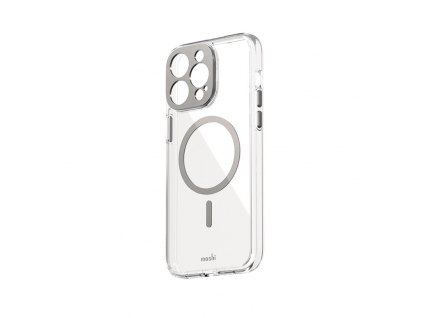 Moshi iGlaze MagSafe Apple iPhone 15 Pro Max (Luna Silver)