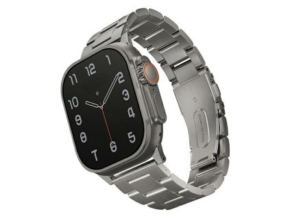 UNIQ Osta Apple Watch 4/5/6/7/SE/8/9/Ultra 44/45/49mm Stainless Steel titanium silver
