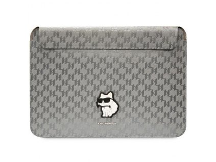 Karl Lagerfeld Sleeve KLCS14SAKHPCG 14" silver Saffiano Monogram Choupette