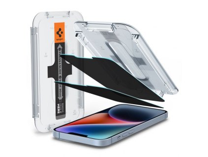Spigen Glass tR EZ Fit Transparency Sensor Open Privacy 2 Pack - iPhone 14/13 Pro/13