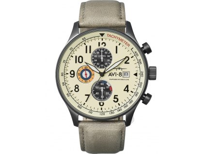 Pánské hodinky AVI-8 AV-4011-0C Mens Watch Hawker Hurricane Classic Chronograph 43mm 5ATM