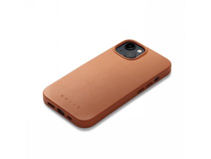 Mujjo Full Leather Case Apple iPhone 13 / 14 / 15 MagSafe (tan)