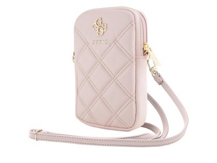 Guess GUWBZPSQSSGP Zip Quilted 4G pink