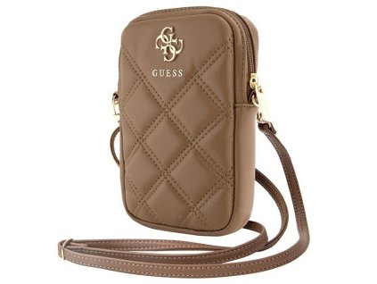 Guess GUWBZPSQSSGW Zip Quilted 4G brown