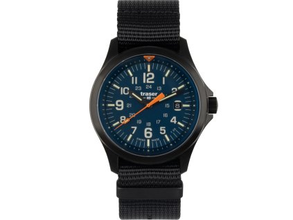 111069 p67 officer pro quarz frontal textile strap blue