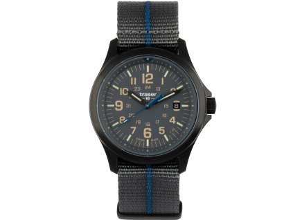 111071 p67 officer pro quarz frontal textile strap grey 3