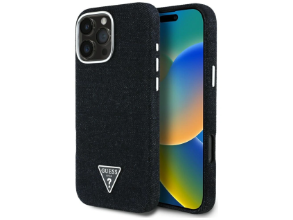 Guess Denim Triangle Logo MagSafe  Apple iPhone 16 Pro Max
