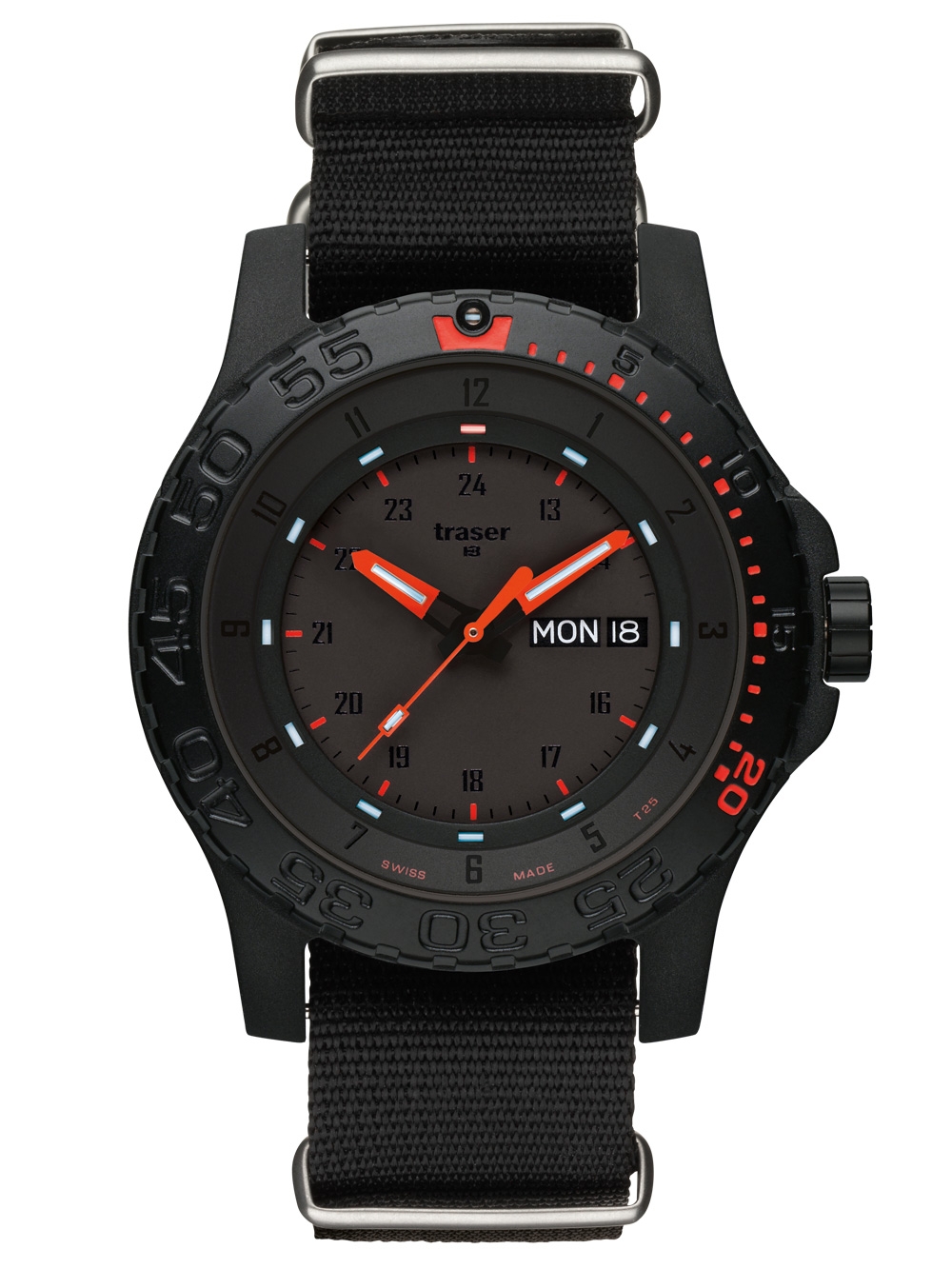 Pánské hodinky Traser H3 104147 P66 Red Combat Napájení: Baterie