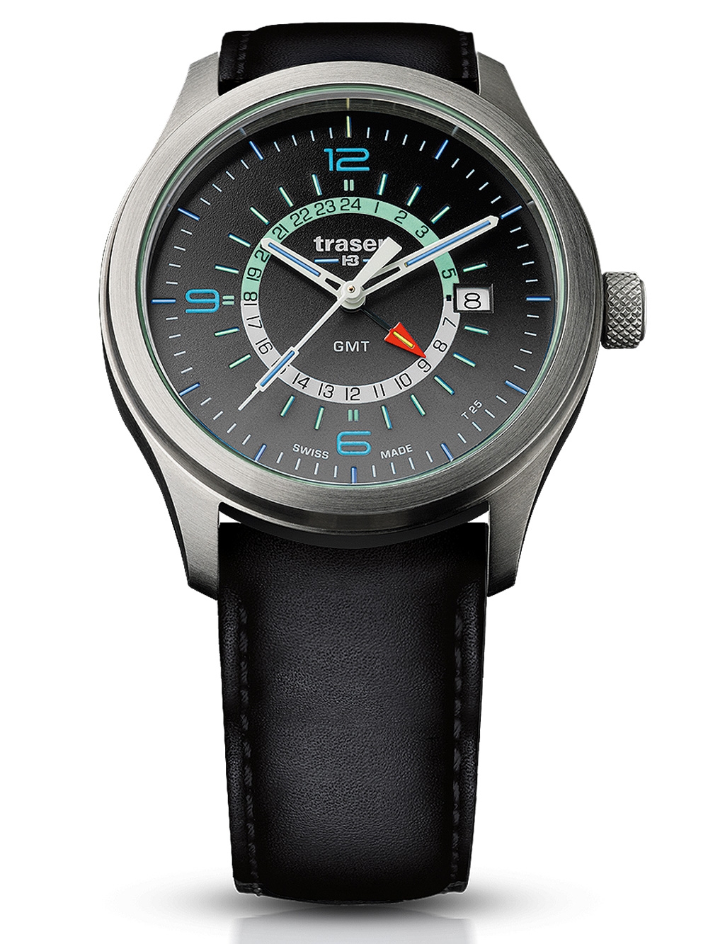 Pánské hodinky Traser H3 107231 P59 Aurora GMT Napájení: Baterie
